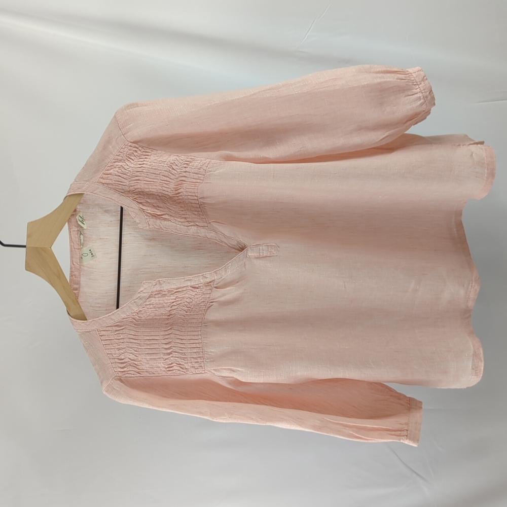 Joie Pink Linen Top